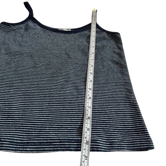 Nothing Written Womens Stripe Cotton Cami Tank Top Navy Size Medium Minimalist - Picture 6 of 6